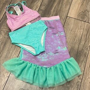 Disney Aerial Swim Bikini Set - Pink and Aqua iridescent